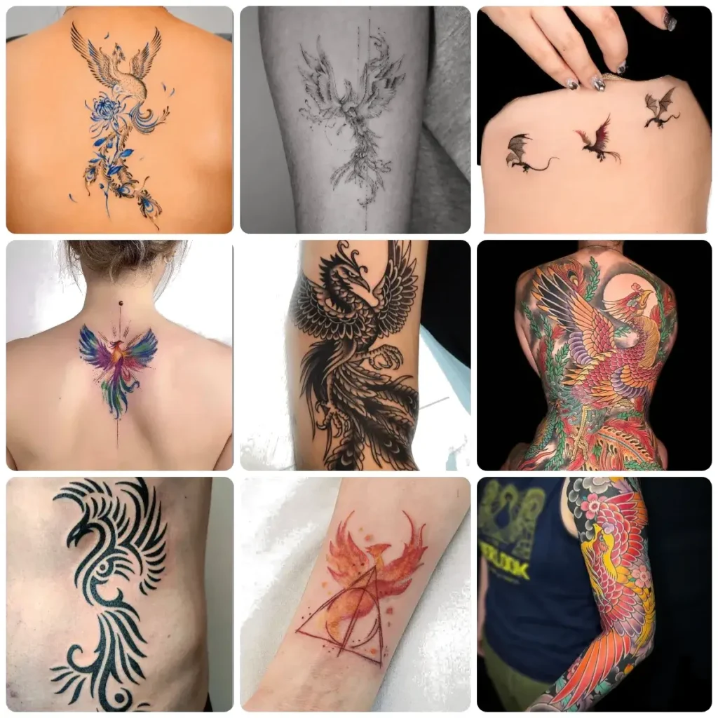 idee tatuaggio fenice
