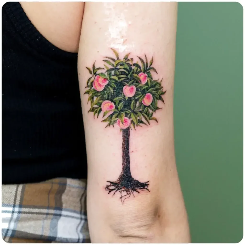 tatuaggio albero della vita frutta