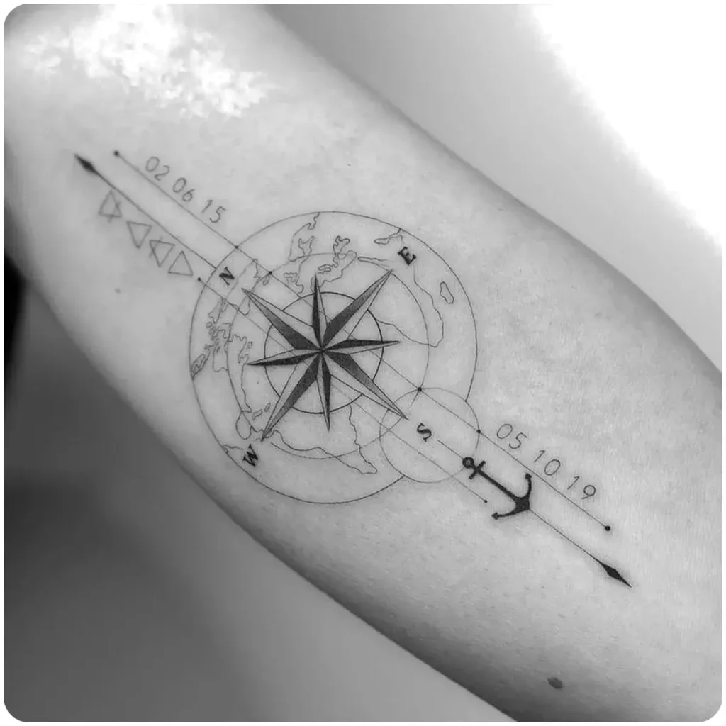 Significato Tatuaggio Bussola 97 Idee A Cui Ispirarsi 2023 