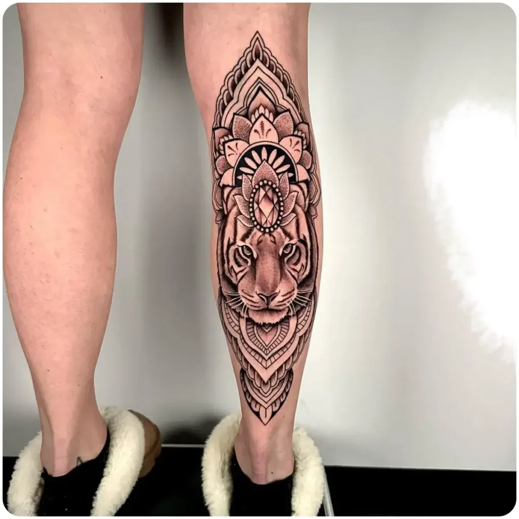 tatuaggio mandala tigre