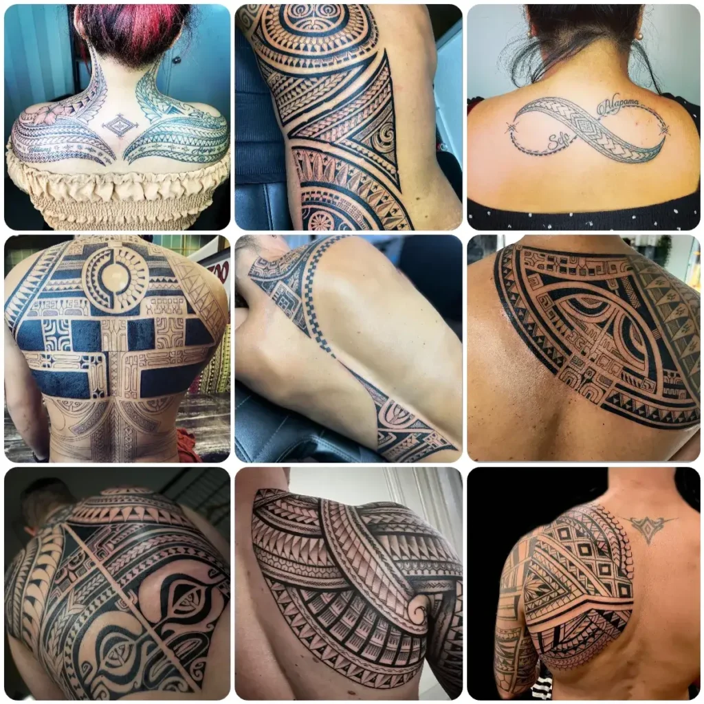 tatuaggio maori schiena