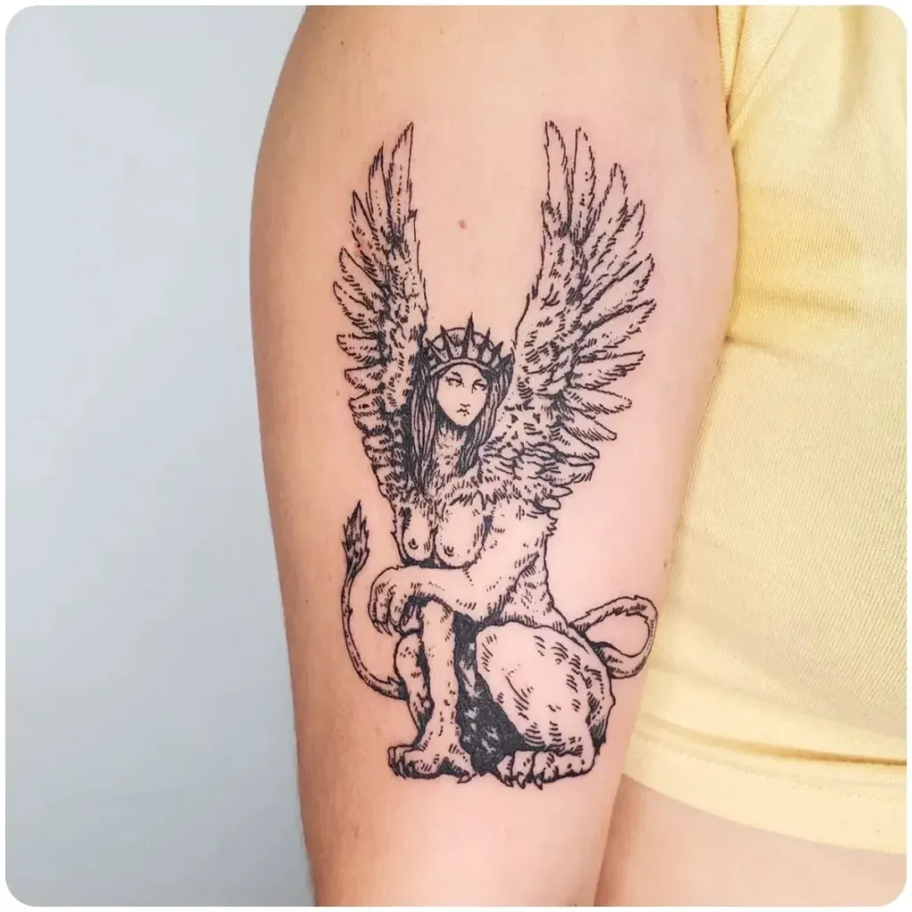 tatuaggio sfinge mito