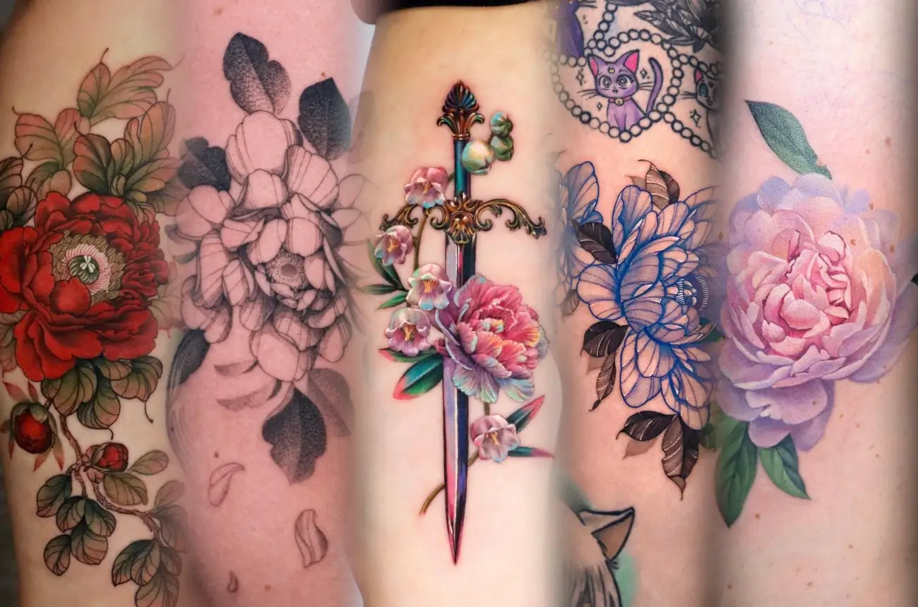 Tattoo uploaded by Vivian Ferreira • Peonias 🌺 #flowers #tattoodo #peonia  • Tattoodo