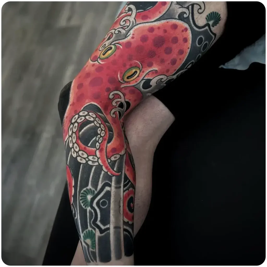 tatuaggio polpo giapponese