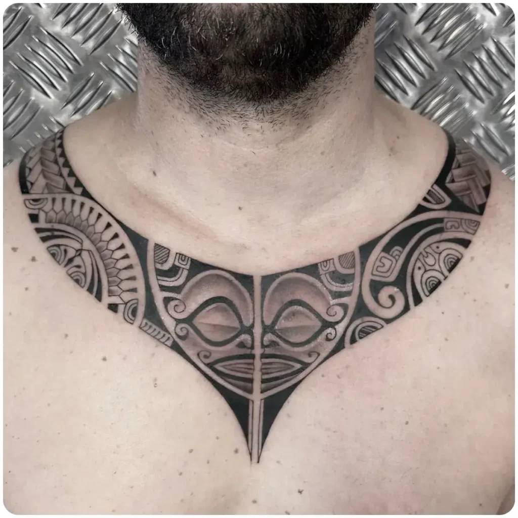 tatuaggio teschio maori